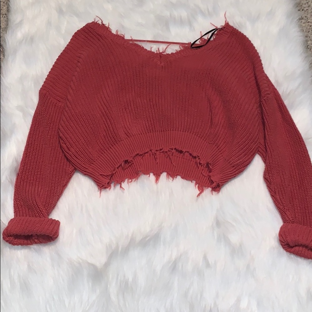 Fringe sweater